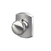 Schlage Plymouth Knob Non-Turning Lock Greenwich Trim