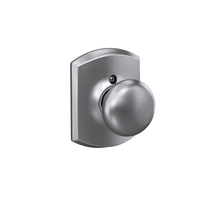 Schlage Plymouth Knob Non-Turning Lock Greenwich Trim