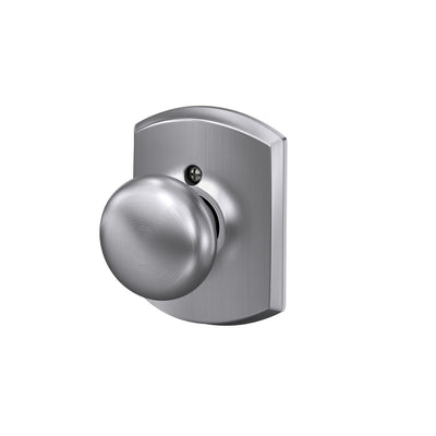 Schlage Plymouth Knob Non-Turning Lock Greenwich Trim