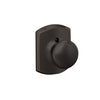 Schlage Plymouth Knob Non-Turning Lock Greenwich Trim