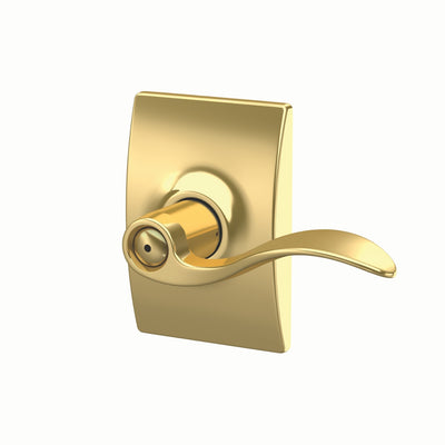 Schlage Accent Lever Bed & Bath Lock Century Trim