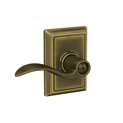 Schlage Accent Lever Bed & Bath Lock Addison Trim