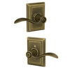 Schlage Accent Lever Bed & Bath Lock Addison Trim