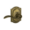 Schlage Accent Lever Bed & Bath Lock Camelot Trim