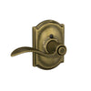 Schlage Accent Lever Bed & Bath Lock Camelot Trim