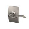 Schlage Accent Lever Bed & Bath Lock Century Trim