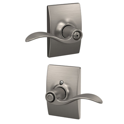 Schlage Accent Lever Bed & Bath Lock Century Trim