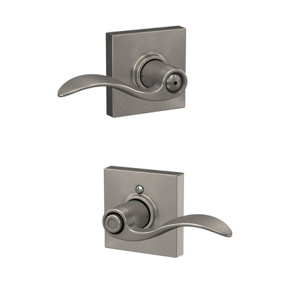 Schlage Lever Bed & Bath Lock Collins Trim