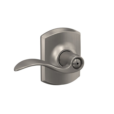 Schlage Accent Lever Bed & Bath Lock Greenwich Trim