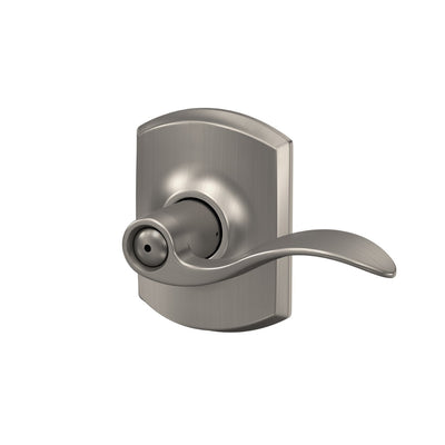 Schlage Accent Lever Bed & Bath Lock Greenwich Trim