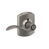 Schlage Accent Lever Bed & Bath Lock Greenwich Trim