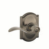 Schlage Accent Lever Bed & Bath Lock Camelot Trim