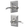 Schlage Accent Lever Bed & Bath Lock Addison Trim