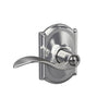 Schlage Accent Lever Bed & Bath Lock Camelot Trim