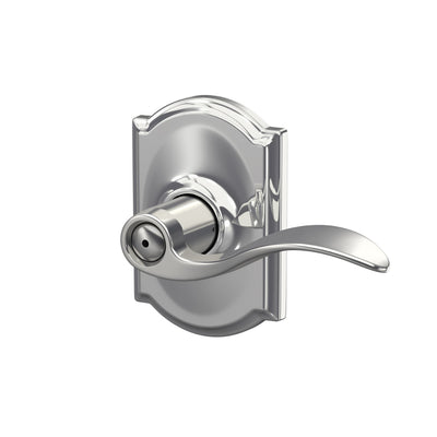 Schlage Accent Lever Bed & Bath Lock Camelot Trim