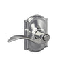 Schlage Accent Lever Bed & Bath Lock Camelot Trim