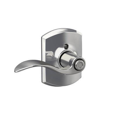 Schlage Accent Lever Bed & Bath Lock Greenwich Trim