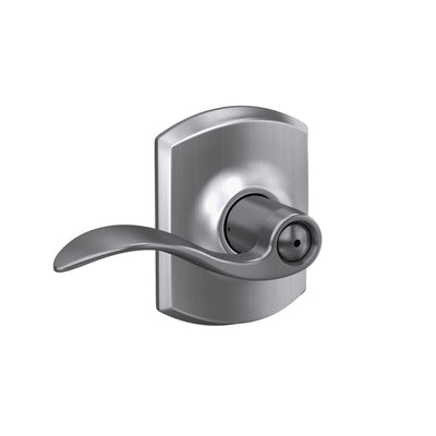 Schlage Accent Lever Bed & Bath Lock Greenwich Trim