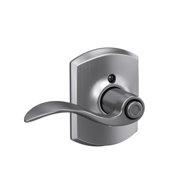 Schlage Accent Lever Bed & Bath Lock Greenwich Trim