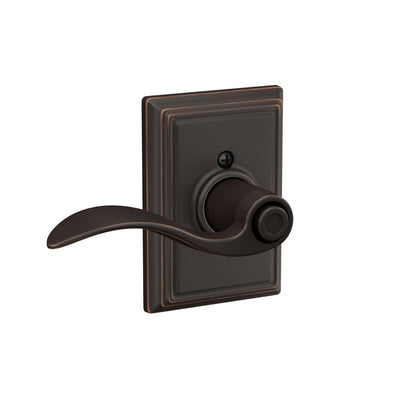 Schlage Accent Lever Bed & Bath Lock Addison Trim