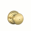 Andover Knob Bed & Bath Lock Andover Trim