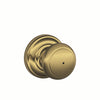 Andover Knob Bed & Bath Lock Andover Trim