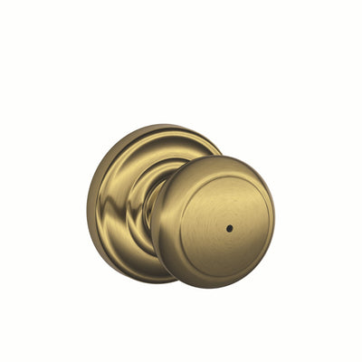 Andover Knob Bed & Bath Lock Andover Trim