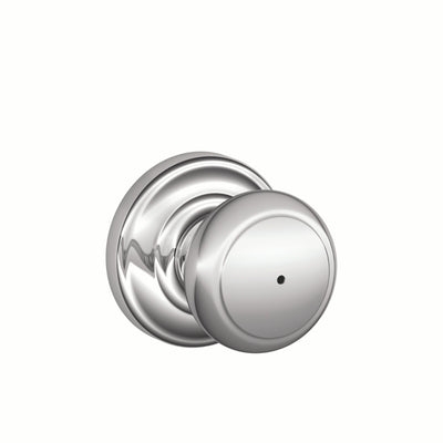 Andover Knob Bed & Bath Lock Andover Trim