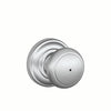 Andover Knob Bed & Bath Lock Andover Trim