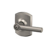 Schlage Broadway Lever Bed & Bath Lock Greenwich Trim