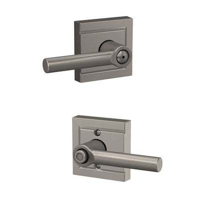 Schlage Broadway Lever Bed & Bath Lock Upland Trim