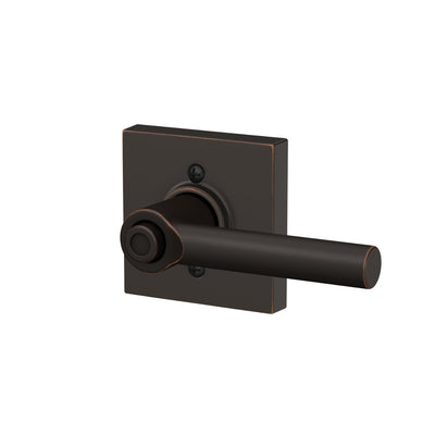 Schlage Broadway Lever Bed & Bath Lock Collins Trim