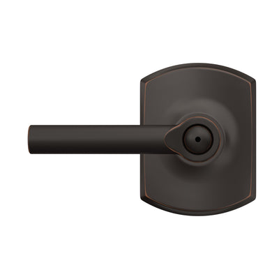 Schlage Broadway Lever Bed & Bath Lock Greenwich Trim