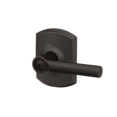 Schlage Broadway Lever Bed & Bath Lock Greenwich Trim