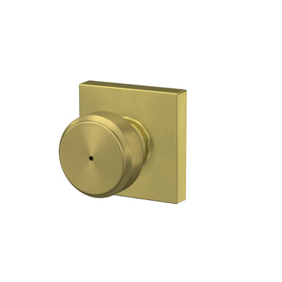 Schlage Bowery Knob Bed & Bath Lock Collins Trim