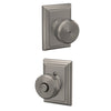 Schlage Bowery Knob Bed & Bath Lock Addison Trim