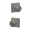 Schlage Bowery Knob Bed & Bath Lock Collins Trim