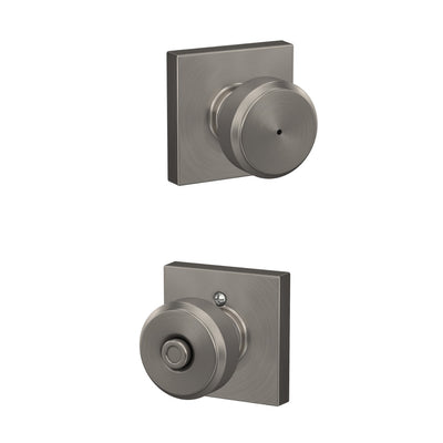 Schlage Bowery Knob Bed & Bath Lock Collins Trim