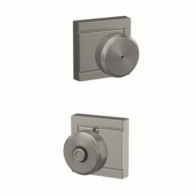 Schlage Bowery Knob Bed & Bath Lock Upland Trim