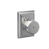 Schlage Bowery Knob Bed & Bath Lock Addison Trim