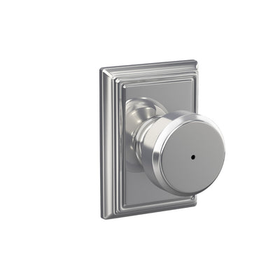 Schlage Bowery Knob Bed & Bath Lock Addison Trim