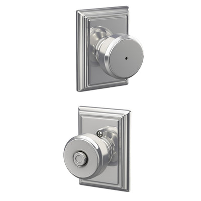 Schlage Bowery Knob Bed & Bath Lock Addison Trim