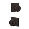 Schlage Bowery Knob Bed & Bath Lock Collins Trim