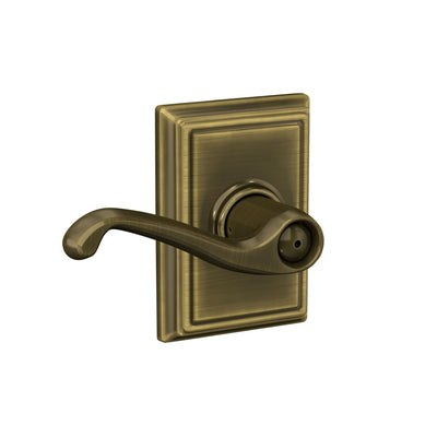 Schlage Flair Lever Bed & Bath Lock Addison Trim