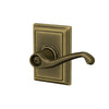 Schlage Flair Lever Bed & Bath Lock Addison Trim