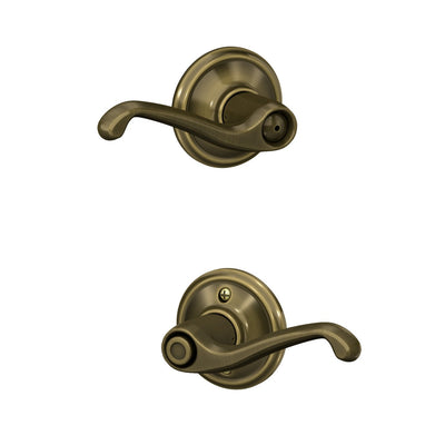 Schlage Flair Lever Bed & Bath Lock Standard Trim