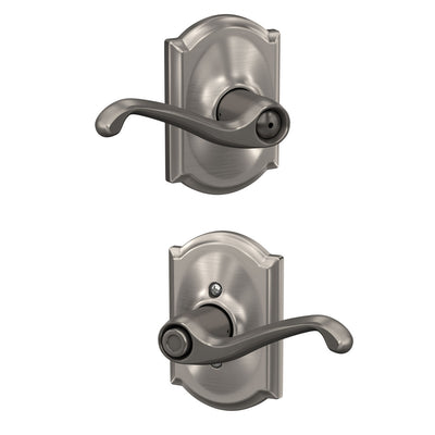 Schlage Flair Lever Bed & Bath Lock Camelot Trim