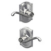 Schlage Flair Lever Bed & Bath Lock Camelot Trim