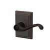 Schlage Flair Lever Bed & Bath Lock Addison Trim