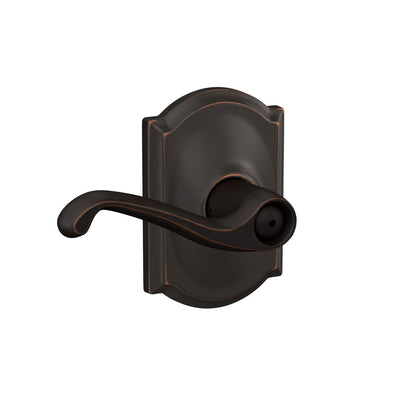 Schlage Flair Lever Bed & Bath Lock Camelot Trim